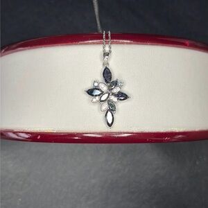 3.17 CT ULTRAVIOLET MOISSANITE Pendant 925 Silver Necklace